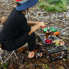 Outdoor Folding Mesh Table Camping Lightweight Waterproof