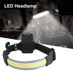LED Headlamp Built-in Battery Rechargeable Head Waterproof Lamp