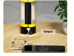 Multifunctional Folding Charging Camping Lantern With Bracket Flashlight
